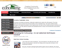 Tablet Screenshot of cohousing.org