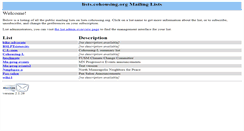 Desktop Screenshot of lists.cohousing.org